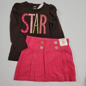 Gymboree Star of the Shoe NWT size 4 adjustable skort & shirt. Mixed Z27